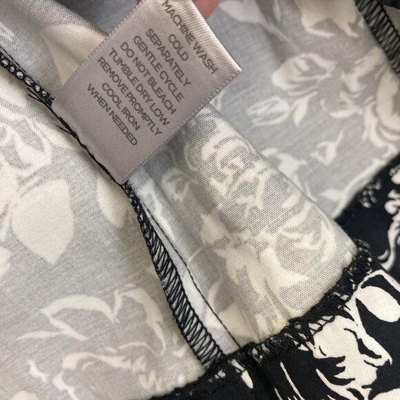 NWT Avenue Lighweight Floral Blazer Jacket Womens 18 Black White Ruched Sleeve - Picture 13 of 14